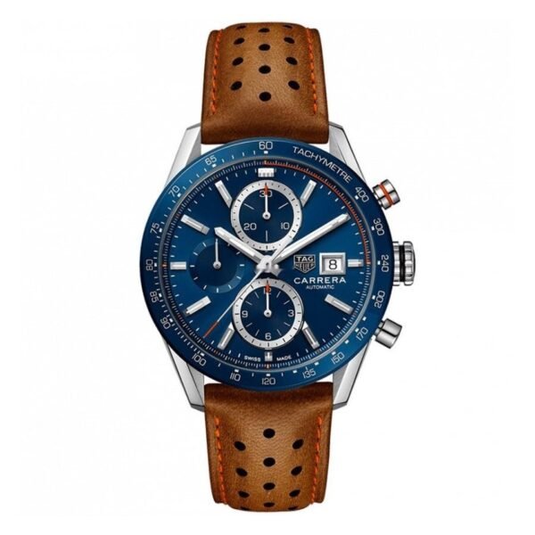 TAG Heuer Man's CBM2112.FC6455 Carrera Chrono Blue Dial Watc