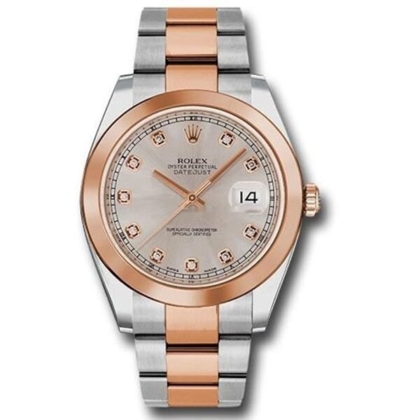 Rolex Datejust 41 Steel and Pink Gold - Smooth Bezel - Oyster 126301 SUDO