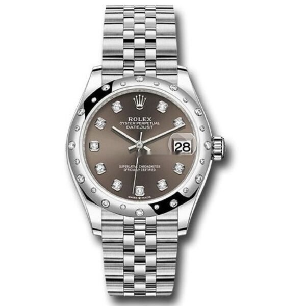 Rolex Datejust 31 - White Gold - Domed 24 Dia Bezel - Jubilee 278344RBR DKGDJ